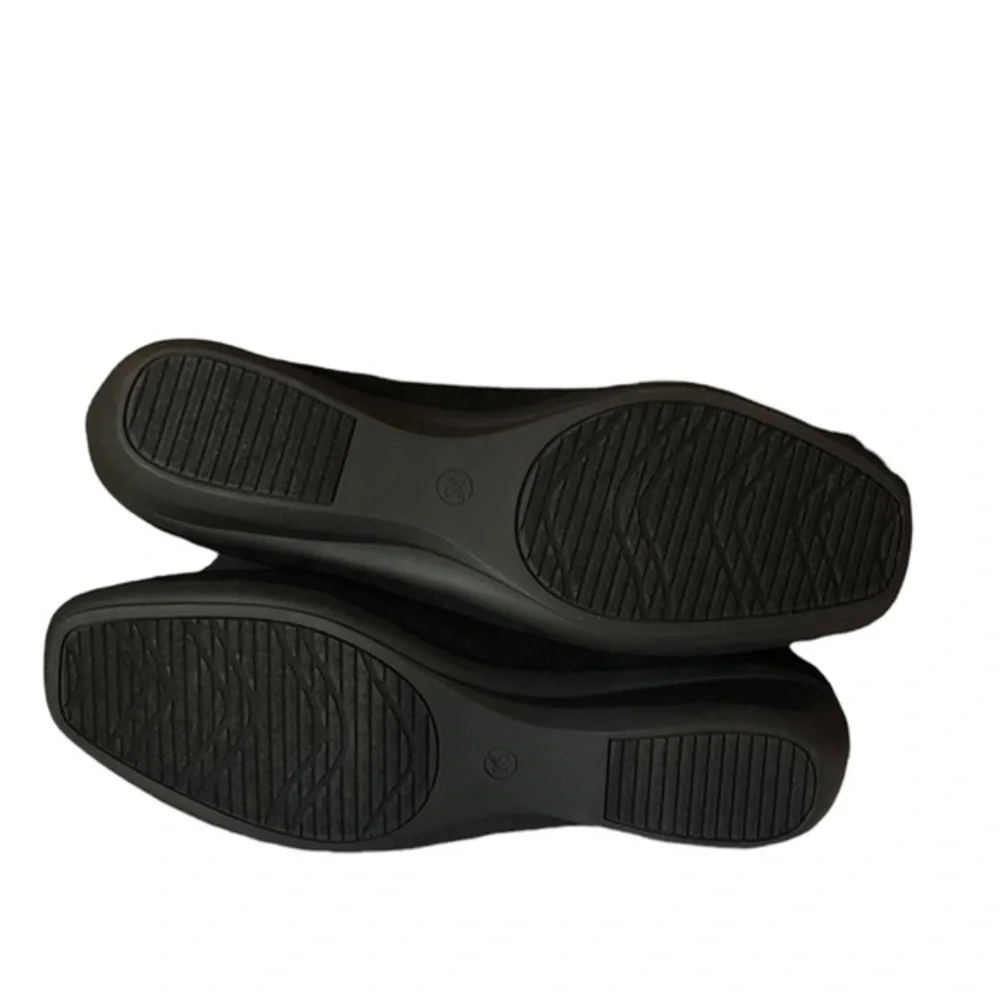 Karen Scott Womens Closed Toe Slip-on Joonne Loafer Shoes Black Micro 9.5 M NWT